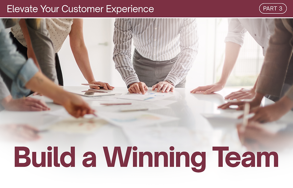 Elevate Your Customer Experience: Part 3 - Build a Winning Team