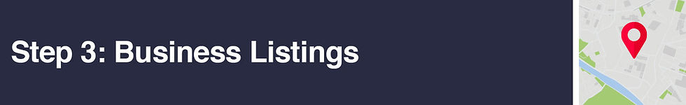 Step 3: Business Listings
