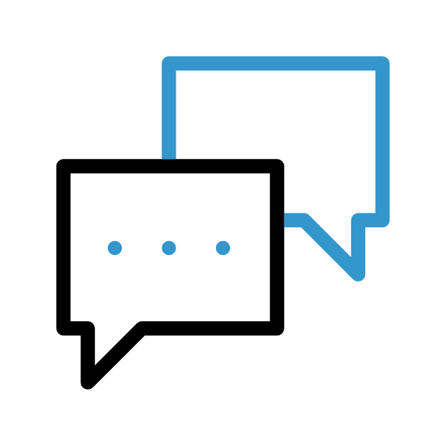 Animated chat bubble icon