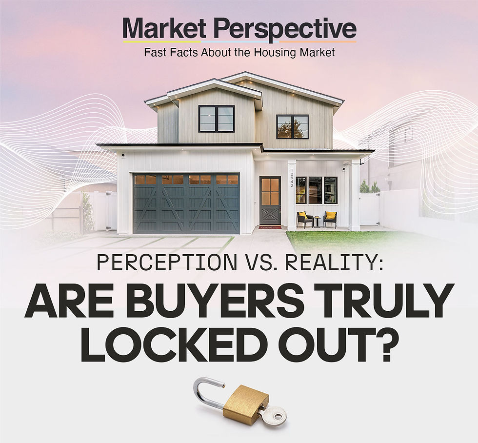 Market Perspective: Fast Facts About the Housing Market. Perception vs. Reality: Are Buyers Truly Locked Out?